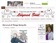 Tablet Screenshot of layeredsoul.com